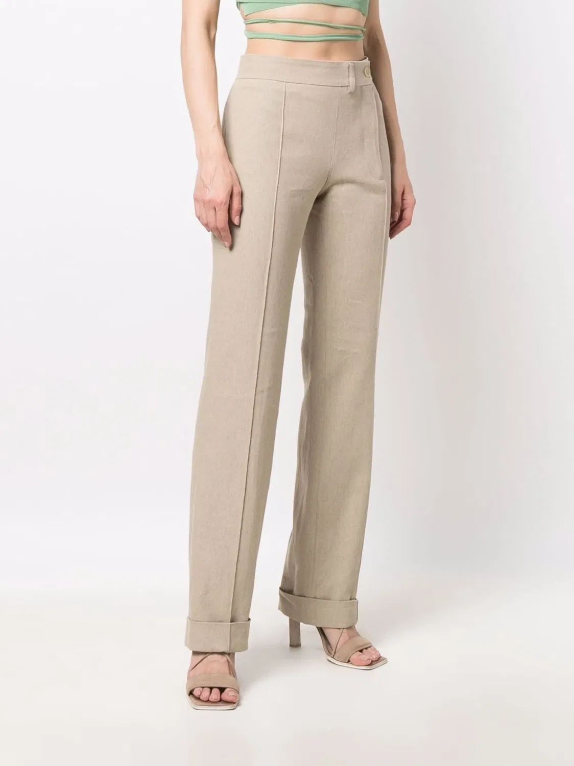 Завышенные брюки Fresa Jacquemus, бежевый — фото 2