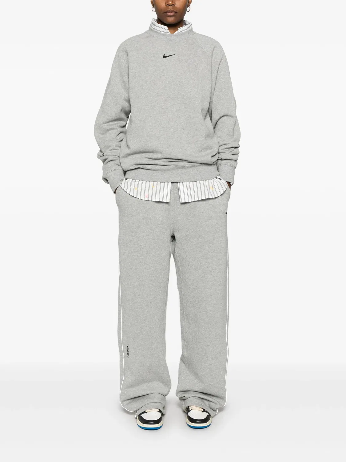 Толстовка x Nocta из флиса Nike, серый — фото 2