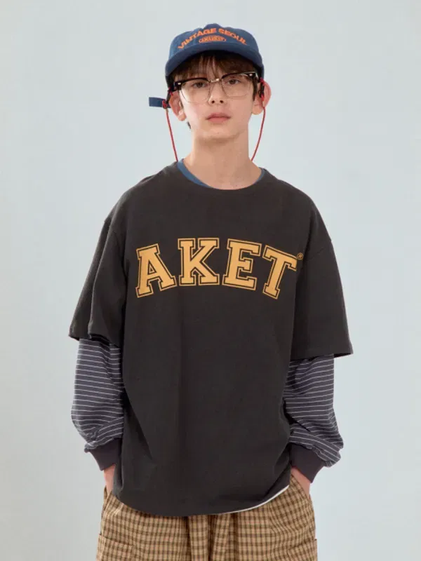 Футболка с коротким рукавом Aket pigment short sleeve tee, A-Market, charcoal