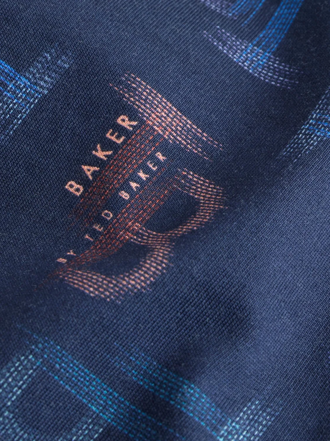 Комбинезон с принтом TB, модель Printed Rompersuit Baker by Ted Baker, темно-синий — фото 4