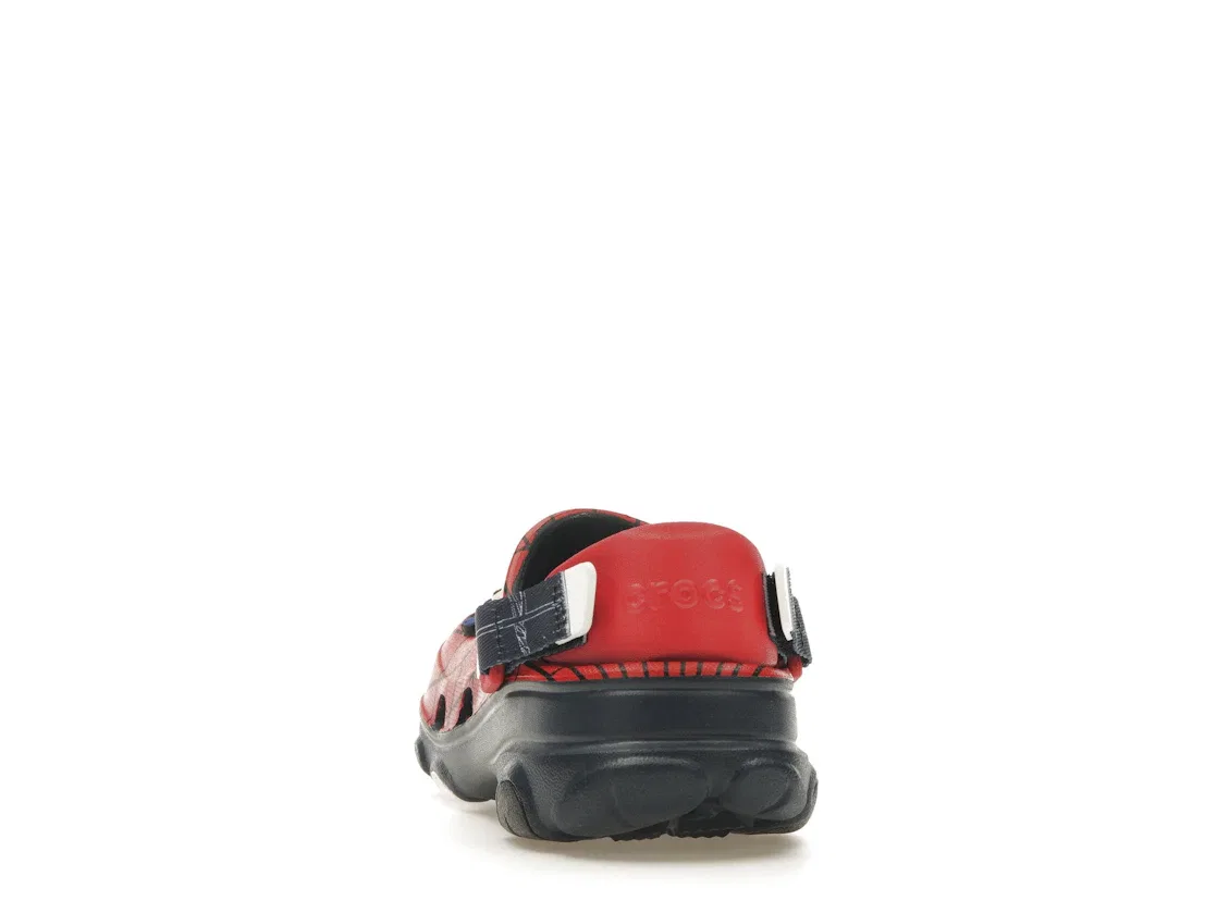 Детские кроссовки-сабо с принтом Marvel Spider-Man Crocs Classic All-Terrain Clog, Red/Navy — фото 4