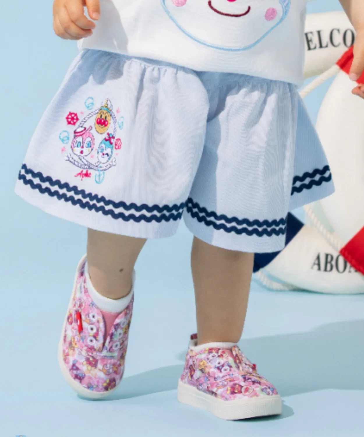 Детские шорты-кюлоты с принтом Marine Friends ANPANMAN KIDS COLLECTION, Sax Blue