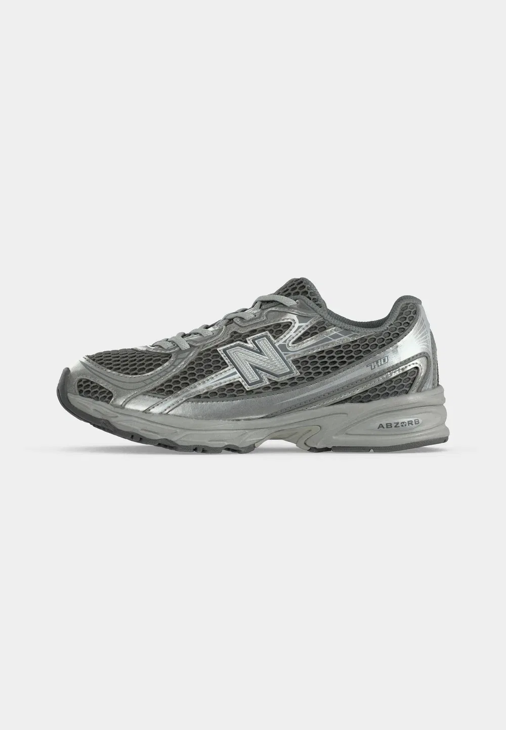 740 унисекс - кроссовки New Balance, Harbor Grey/Silver-Coloured Metallic/Concrete Mg — фото 2