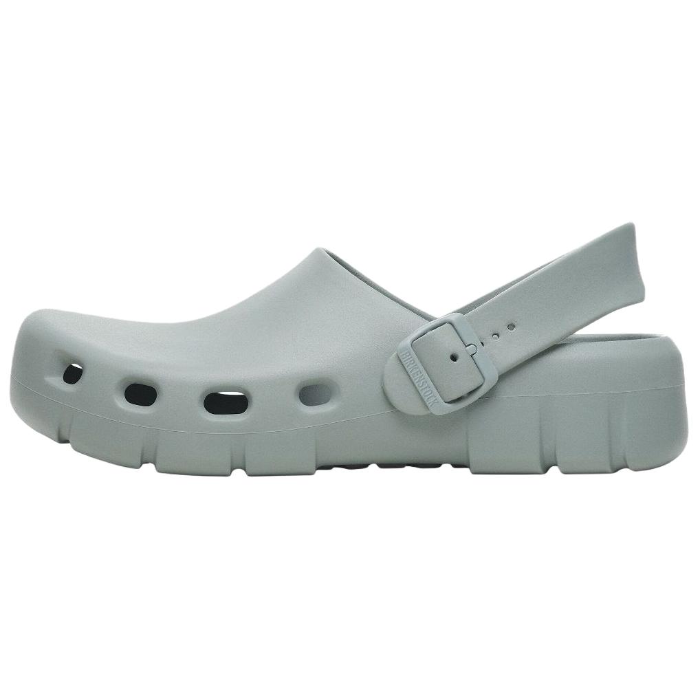 Birkenstock Сабо Birki Flow унисекс, серо-зеленые, стандартные, свободный крой