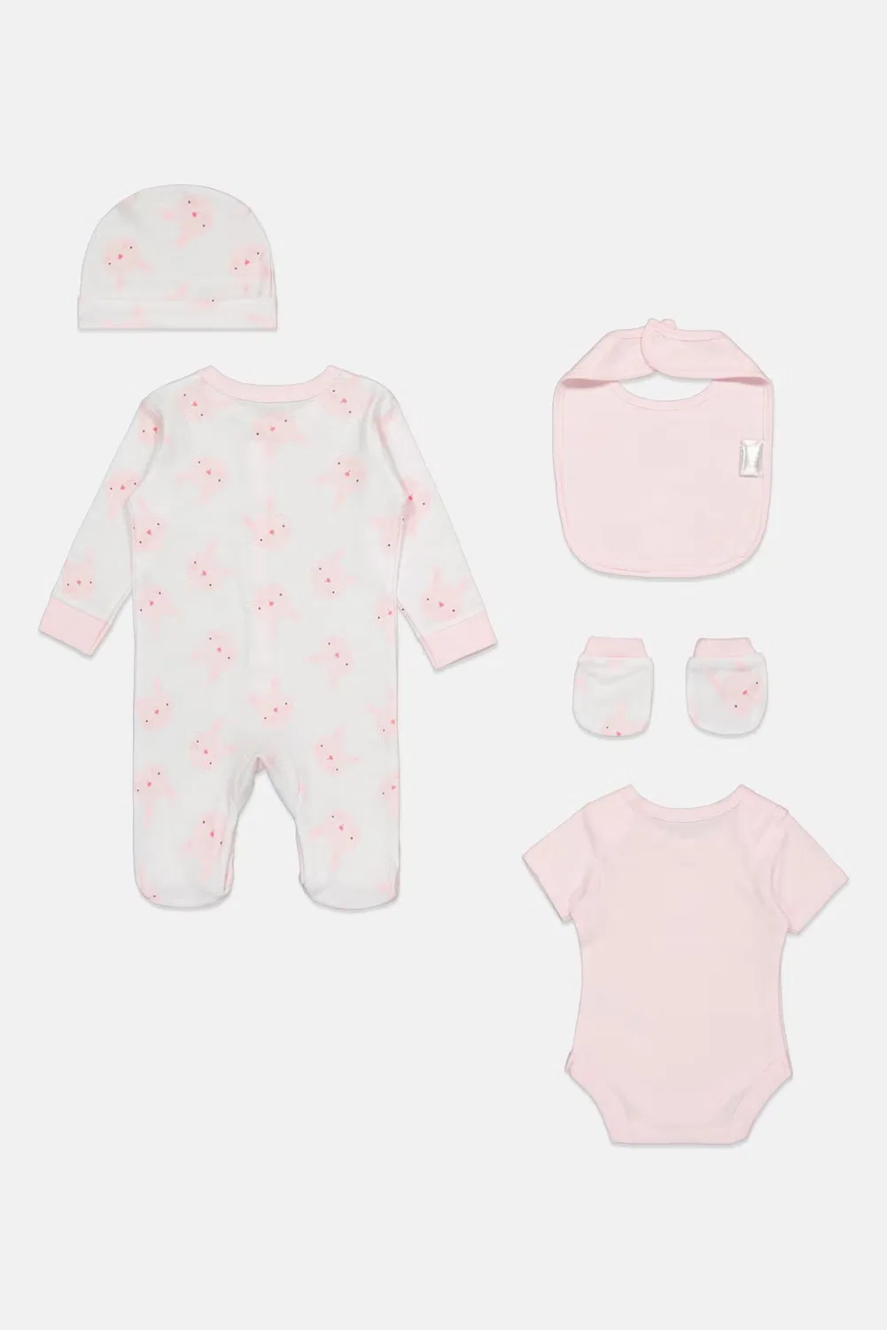Комплект детский с вышивкой 5 предметов Rock-A-Bye Baby Boutique, разноцветный — фото 3