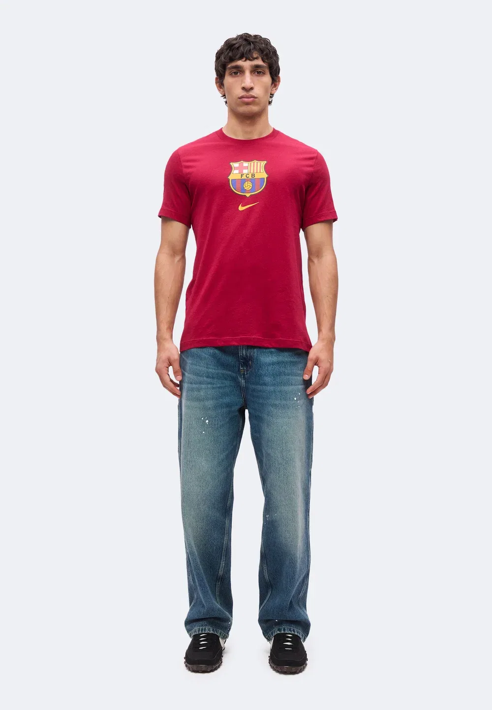 Футболка с эмблемой ФК «Барселона» - клубная одежда Nike Performance, Noble Red — фото 2