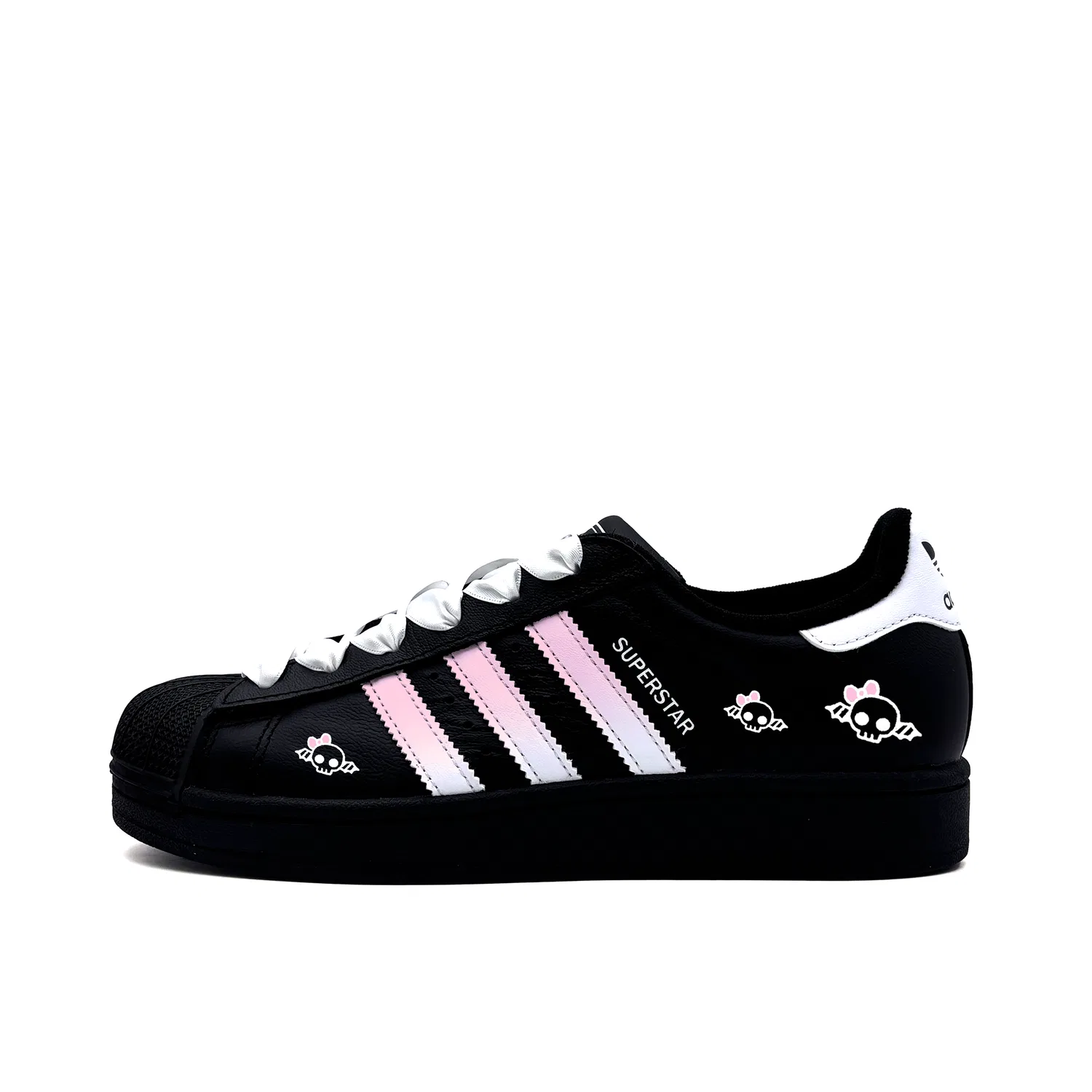 Детские кроссовки для скейтбординга кожаные Adidas Originals Superstar 2, Pink
