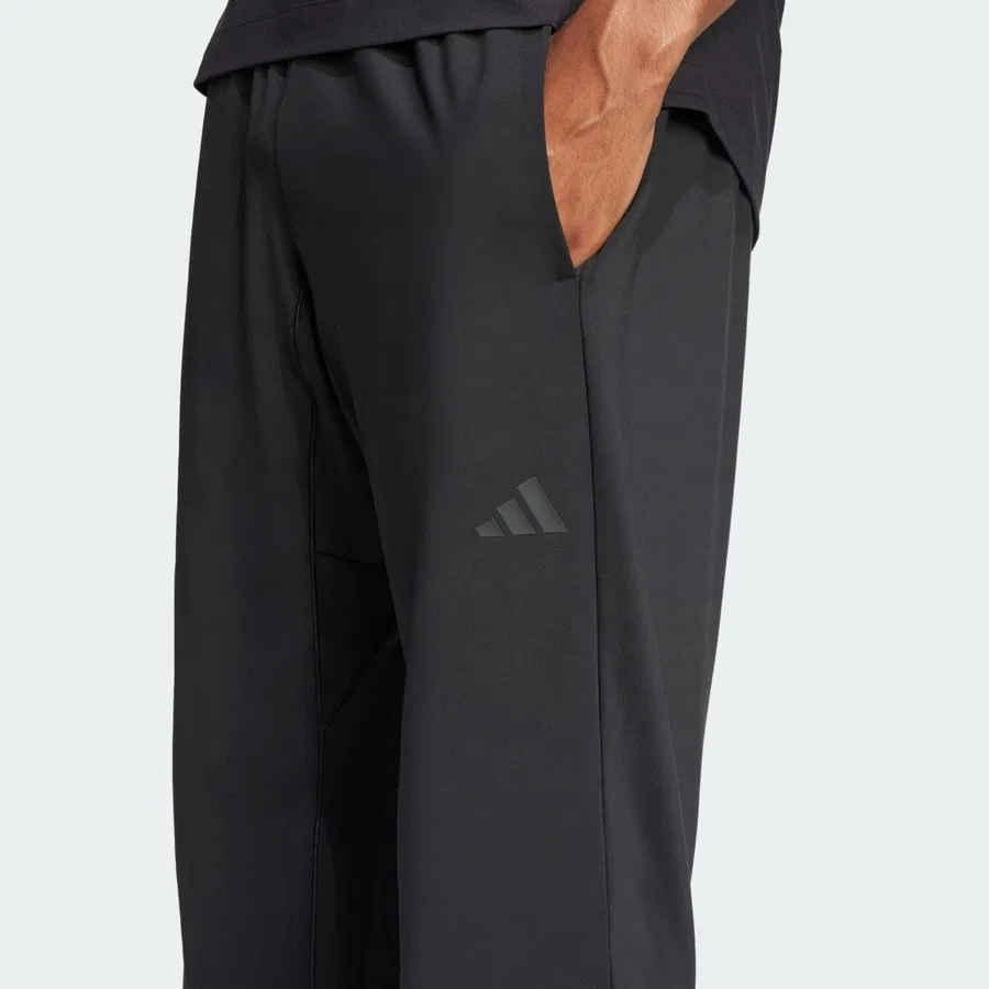 Штаны спортивные с короткой длиной Puremotion adidas, Черный — фото 4