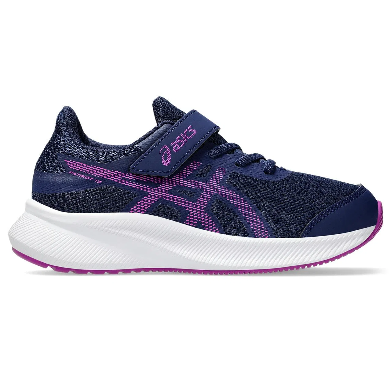 Детские кроссовки для мальчиков с застежкой-липучкой Patriot 13 Ps ASICS, Blue — фото 3