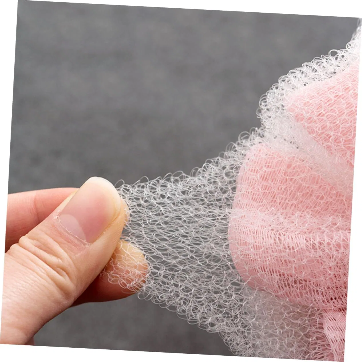 Мочалка для душа Mesh Bath Ball, MAGICLULU, 6 шт, 11.5x11x11 см, Pink Wash — фото 4