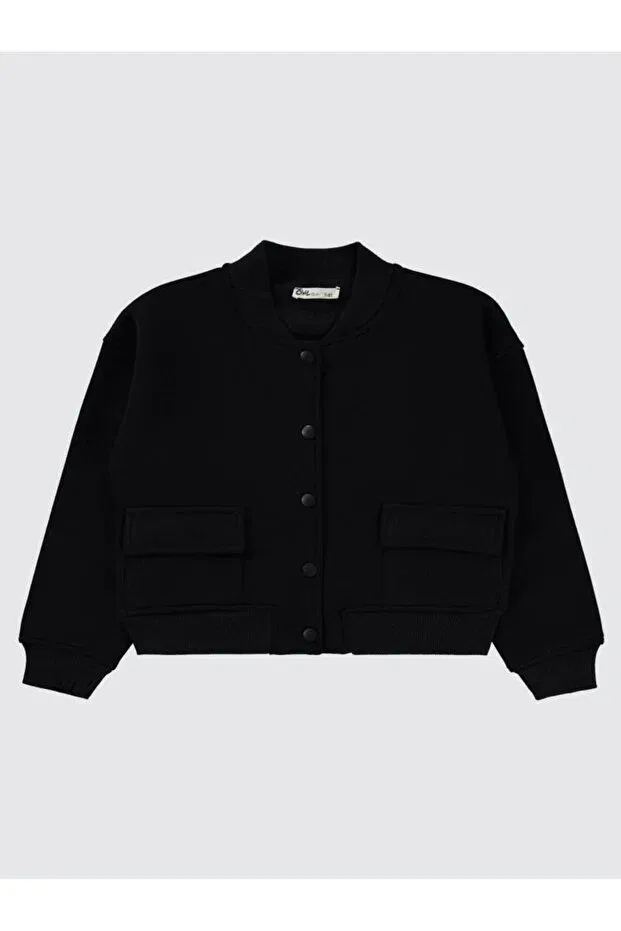 Детский кардиган для девочек с длинным рукавом Civil Girls, Black