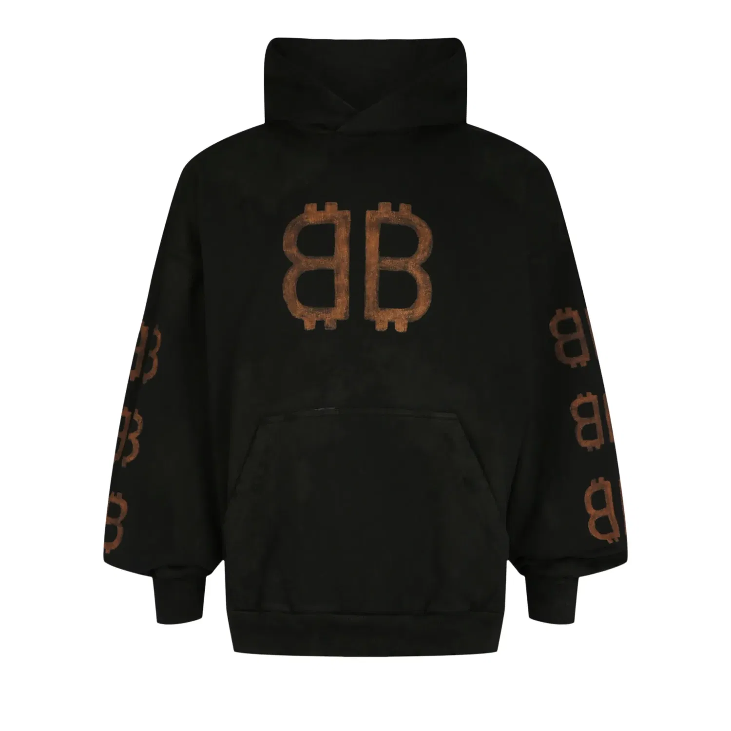 Худи Balenciaga Crypto Medium Fit, черный
