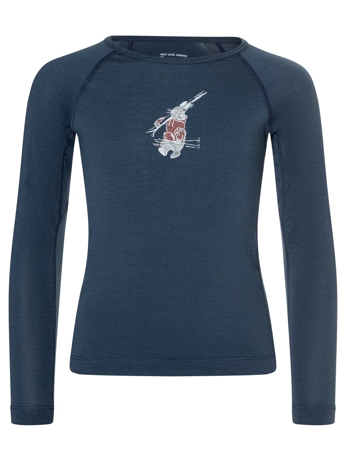 Лонгслив с принтом K SKI BUNNY175 LS Super.Natural, синий
