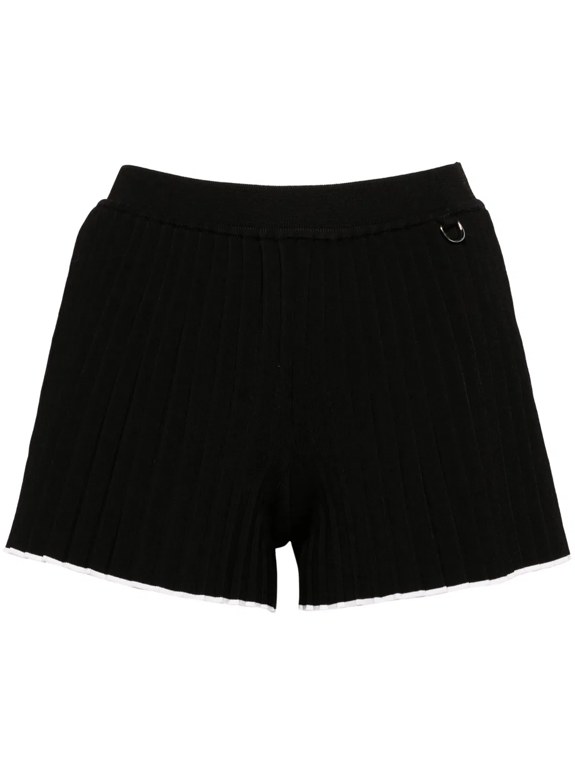 Вязаные шорты Le Short plissé Jacquemus, черный