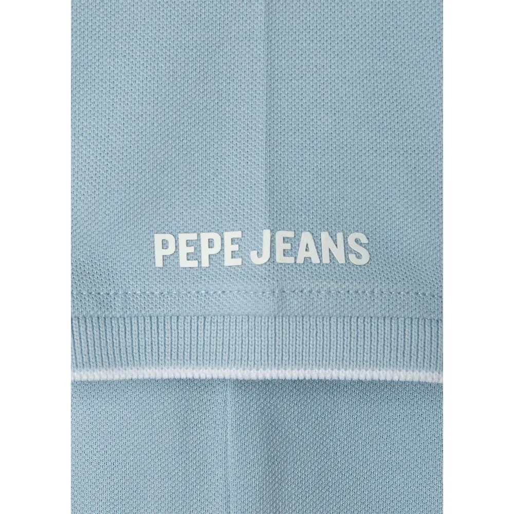 Пикейная рубашка поло с коротким рукавом Hayden Pepe Jeans, синий — фото 4