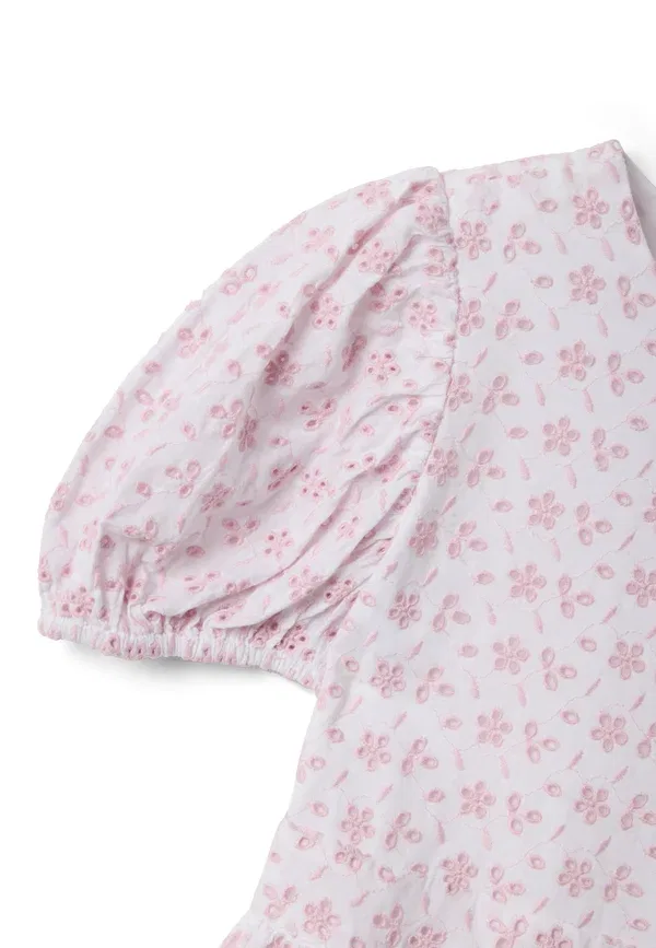 Платье с цветочным принтом Day dress Ovs, pink, розовый — фото 4