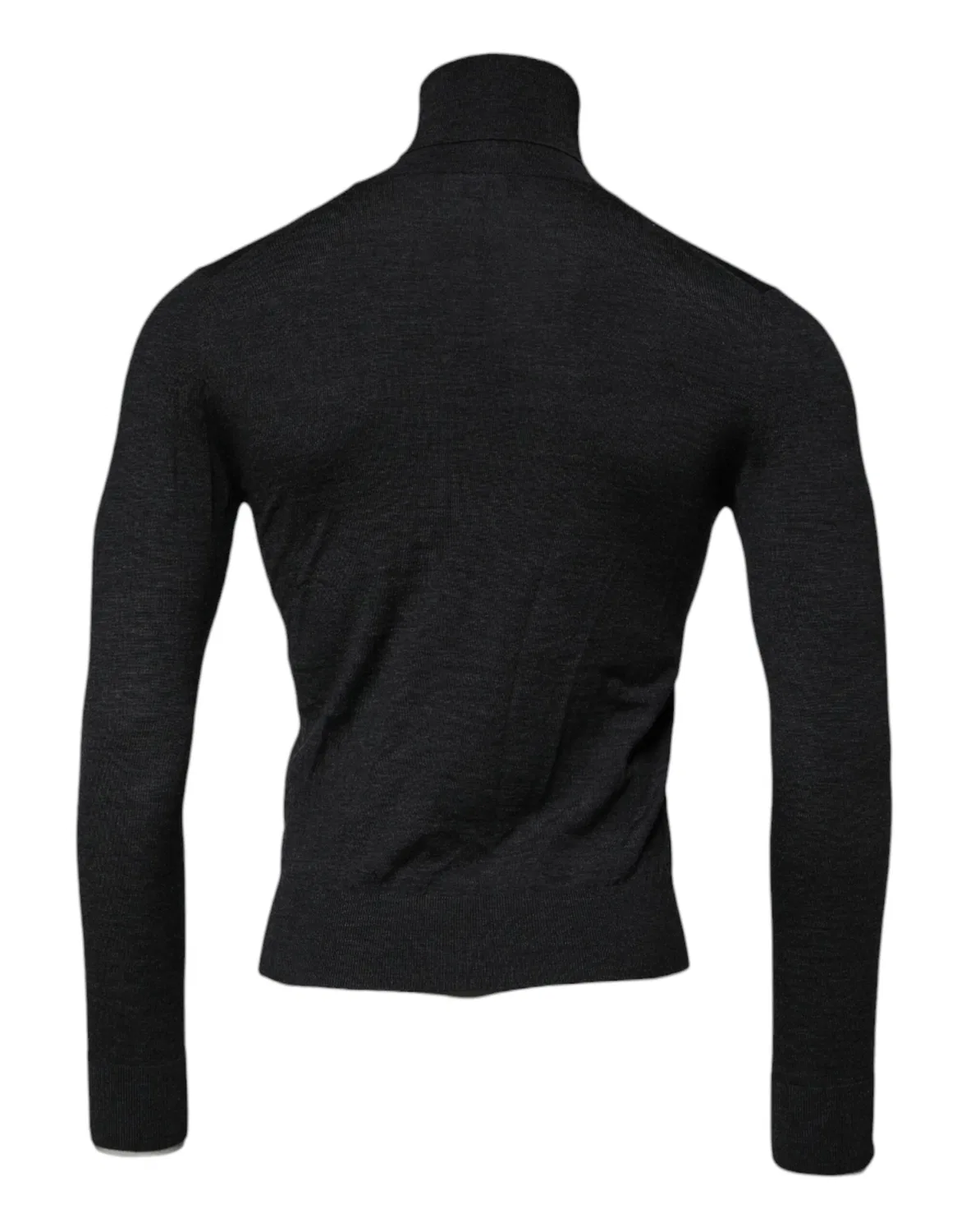 Мужской пуловер с высоким воротом из шерсти Turtleneck Dolce & Gabbana, Black — фото 4