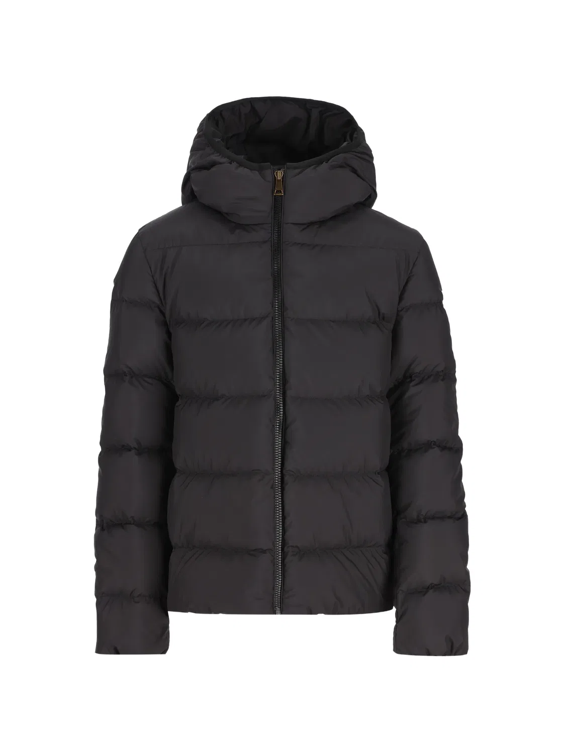 Стеганая куртка с капюшоном Moncler, черный