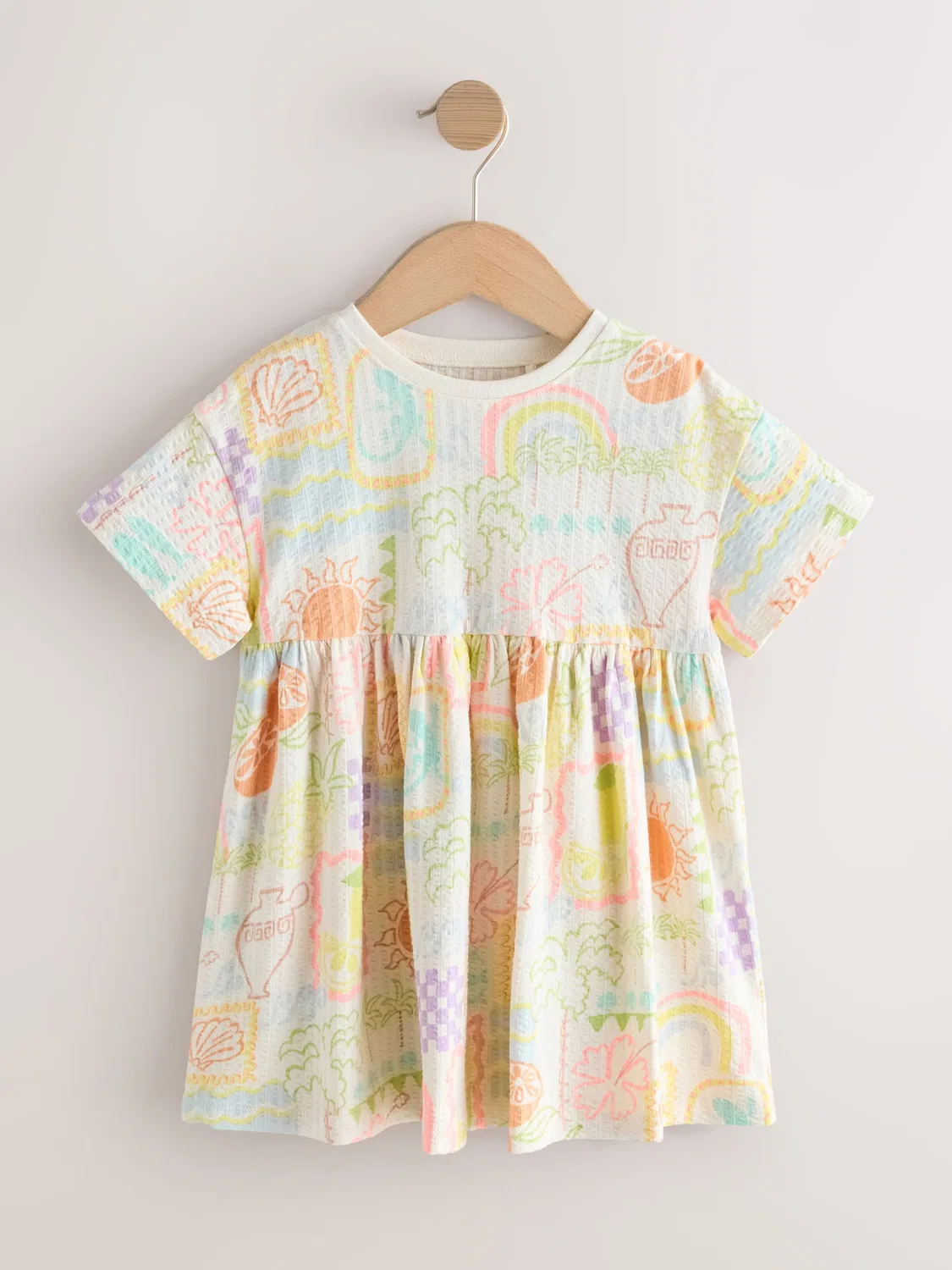 Платье джерси Tropical Print, Bright Essential Next, Яркий — фото 4