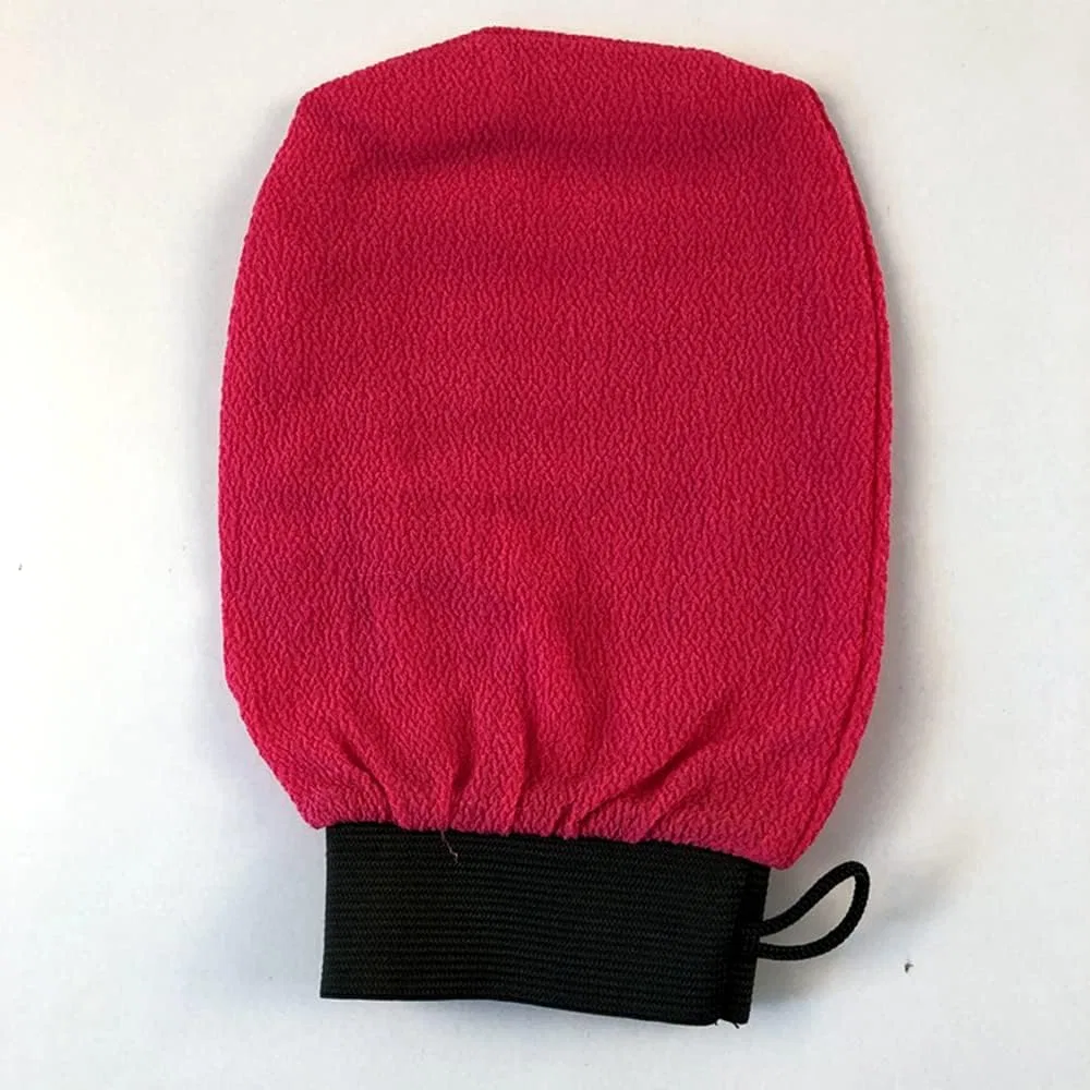 Щетка для душа с длинной ручкой и эксфолирующие перчатки, DUnLap, 1 шт., Light Pink — фото 3