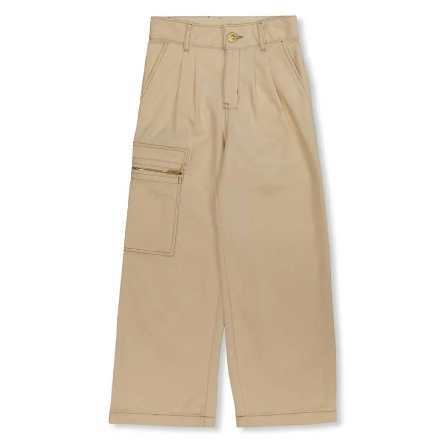 Джинсовые брюки прямого кроя Girls Straight Fit Denim Pants Jacquemus, Beige