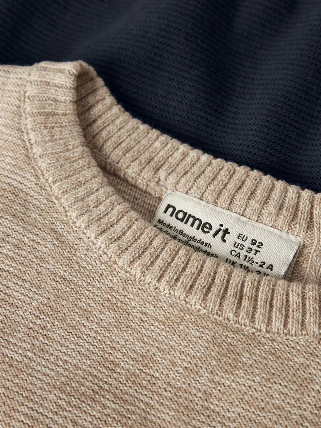 Nmmvohan ls knit - jumper Name It, Sesame — фото 3