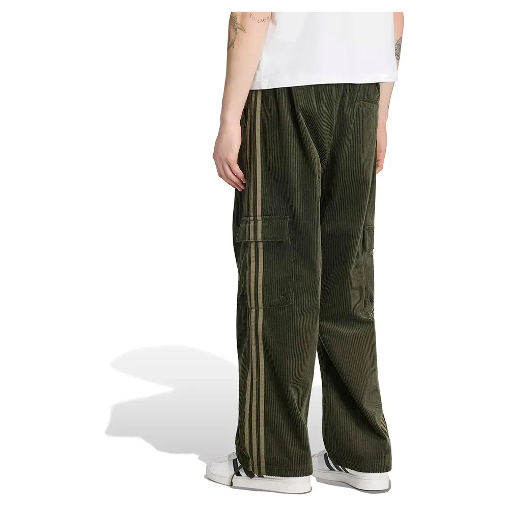 Брюки карго вельветовые Adicolor Adidas Originals, зеленый — фото 2