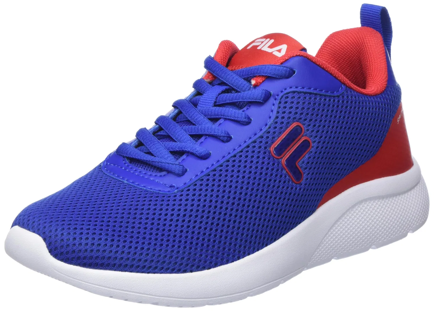 Детские кроссовки для мальчиков с принтом Spitfire Teens Fila, Blue Quartz Fila Red