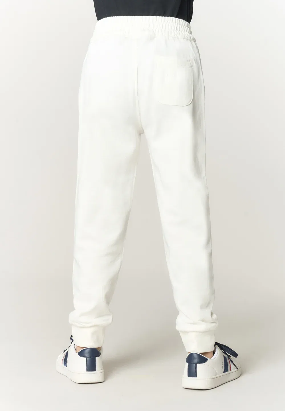 Pantalone Lungo di Felpa da Bambino Con Fondo A Polsino - спортивные штаны U.S. Polo Assn., Bianco — фото 3