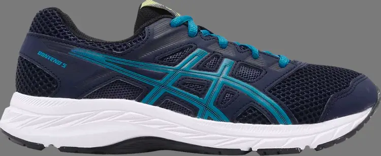 

Кроссовки gel contend 5 gs 'blue expanse' Asics, синий