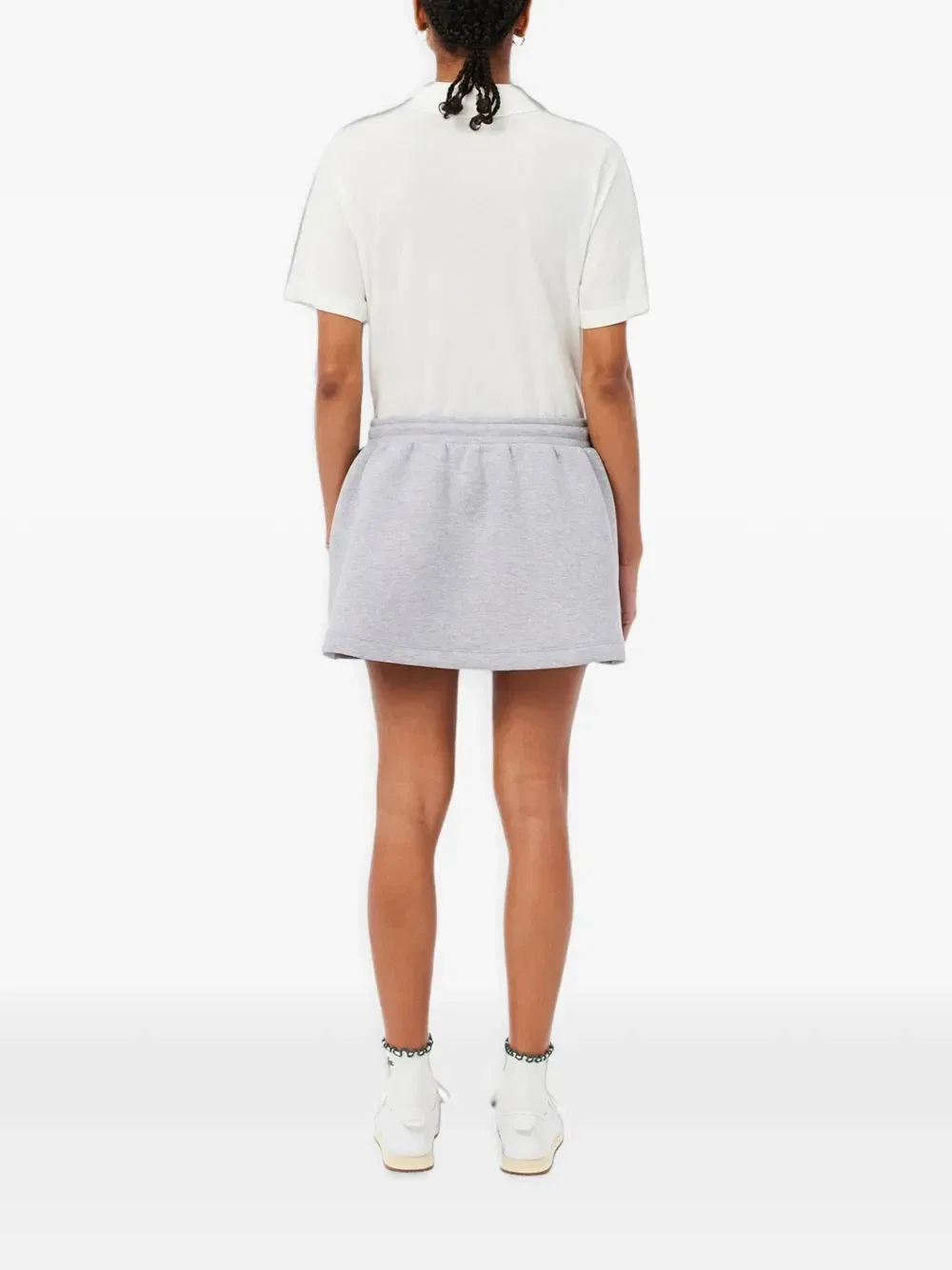 Юбка Lacoste двухсторонняя из джерси, серая — фото 2