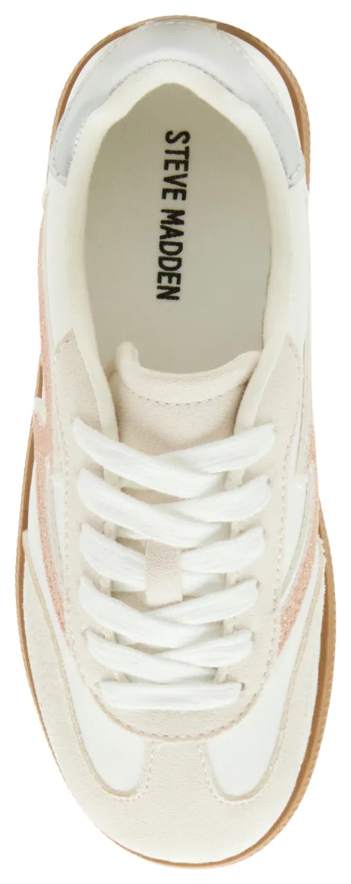 Детские кроссовки для девочек с резиновой подошвой Kirby Steve Madden, белый/мультиколор — фото 3
