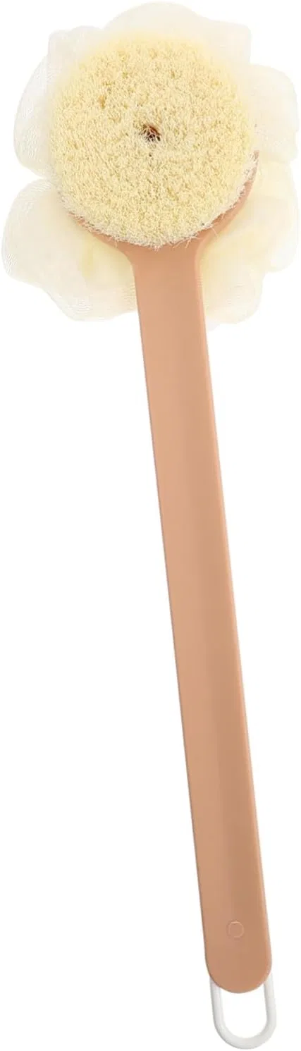 Щетка для тела с длинной ручкой, мягкая щетина, Gogogmee, 38.5x10.5x7.5 см