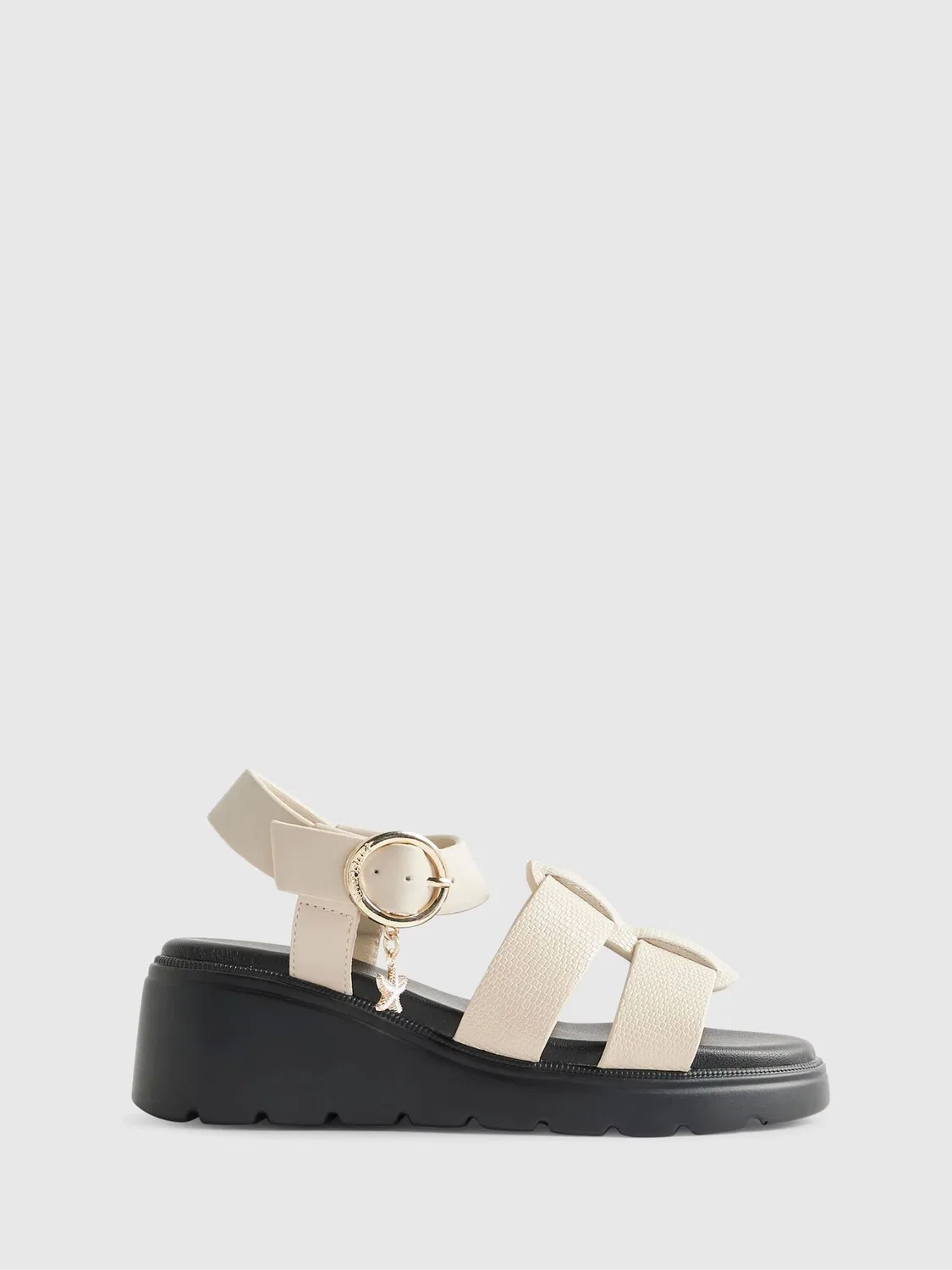 Сандалии на танкетке River Island Cream