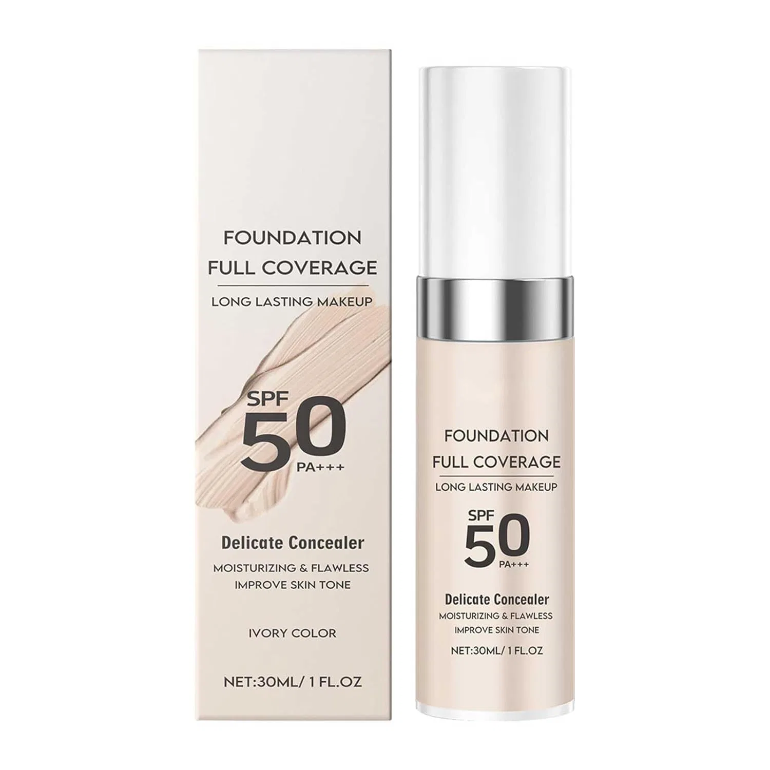 Крем-основа матовая полного покрытия SPF 50 PA+++ Rubu22a 30 ml, Ivory