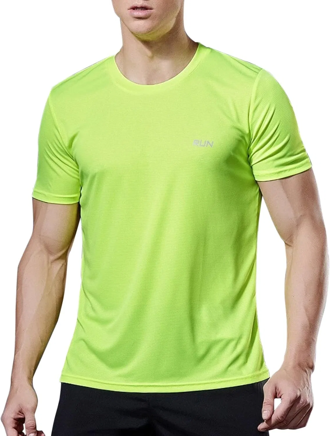 Мужская футболка Ice Silk Slim Fit, Green — фото 2