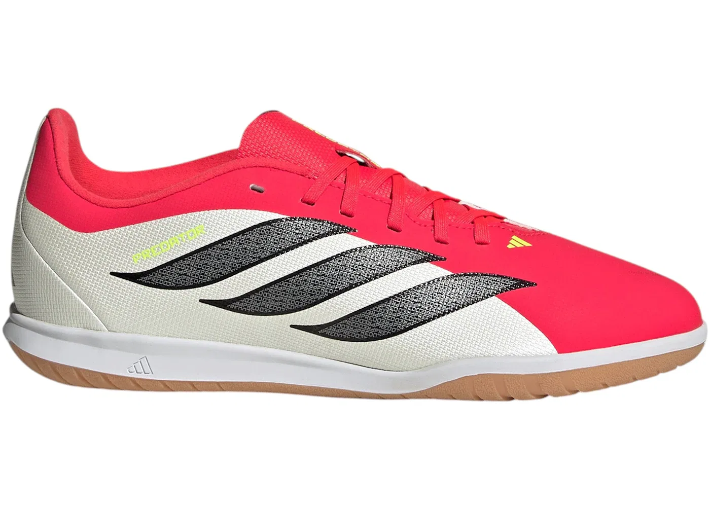 Детские кроссовки для футбола с контролем мяча Adidas Predator Club Sala IC, Lucid Red/Core Black/Cloud White