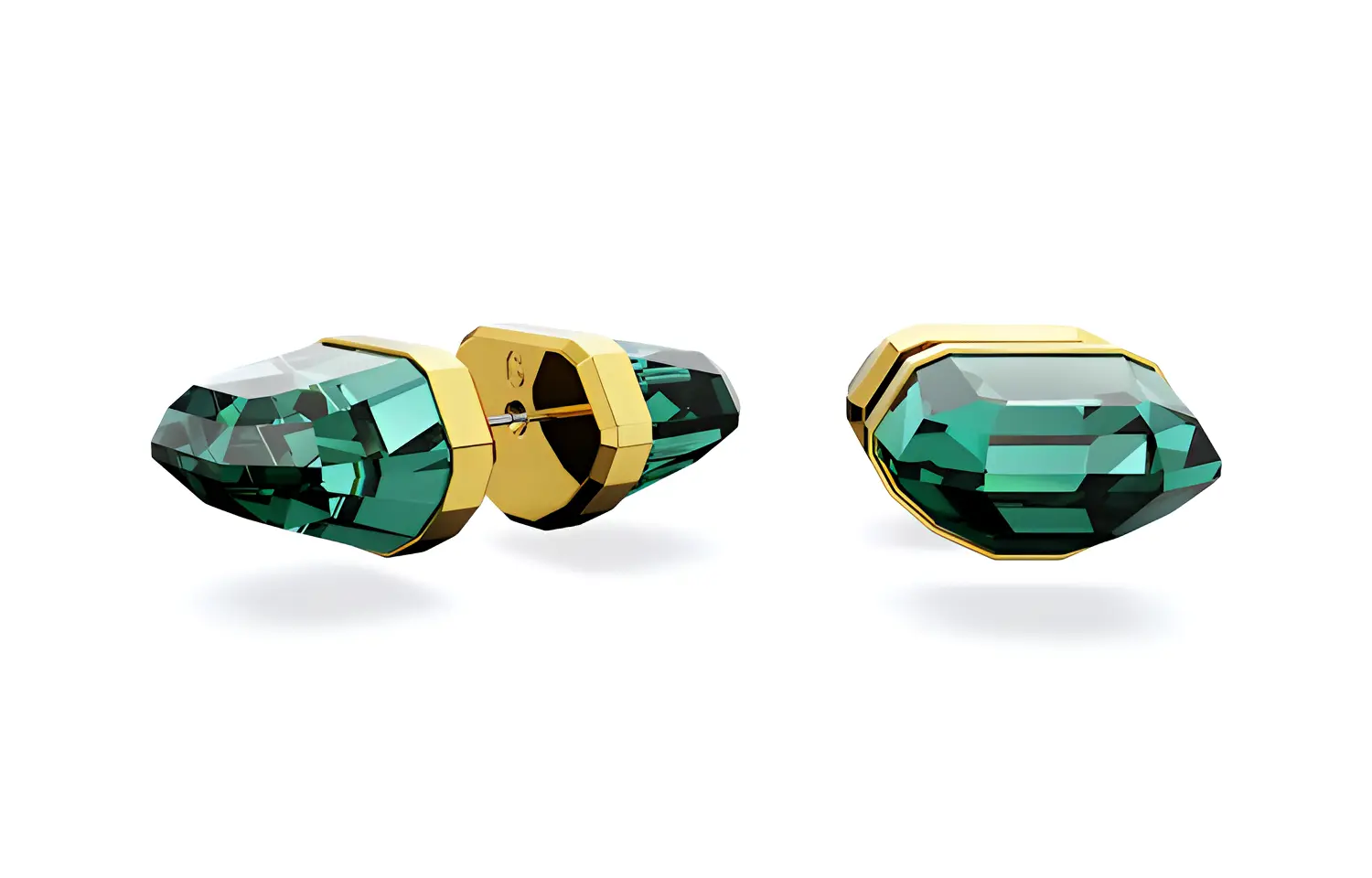 

Swarovski Люминесцентные серьги-гвоздики женские зеленые