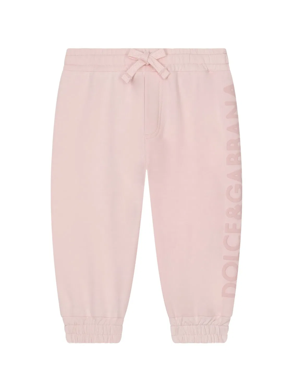 Dolce & Gabbana Розовые трековые брюки с логотипом