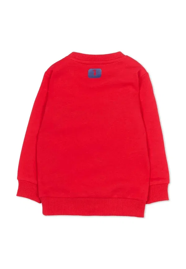 Свитшот из хлопка Tru Trussardi Junior, Red, красный — фото 2
