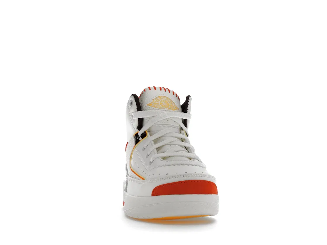 Детские кроссовки Lifestyle Jordan 2 Retro SP Jordan, Sail/Citron Pulse-Orange-Cinnamon — фото 2