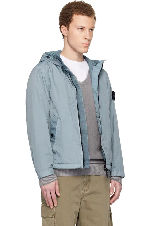 Синий куртка из жатого репса Нью-Йорк Stone Island — фото 2