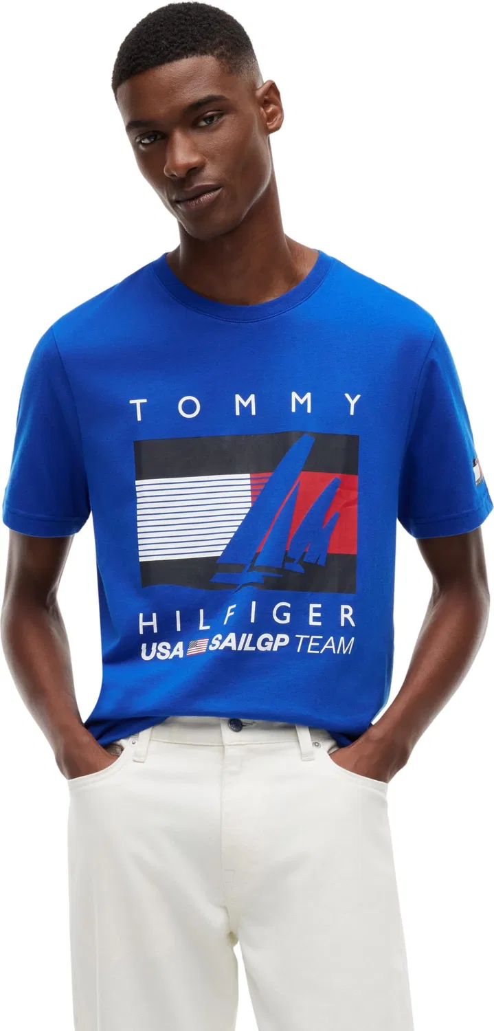 Мужская футболка с коротким рукавом и принтом US SailGP Tommy Hilfiger, Regal Blue