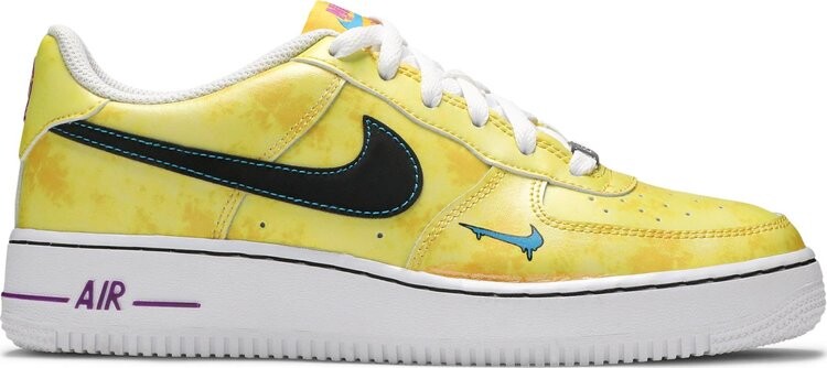 Кроссовки Nike Air Force 1 Low GS 'Peace, Love, and Basketball', желтый — фото 2