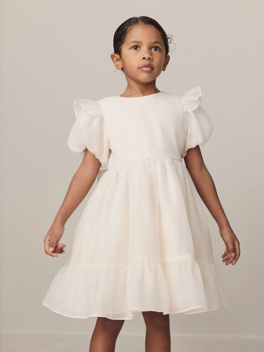 Платье подружки невесты с бантом на спине Laura Ashley Ivory — фото 4