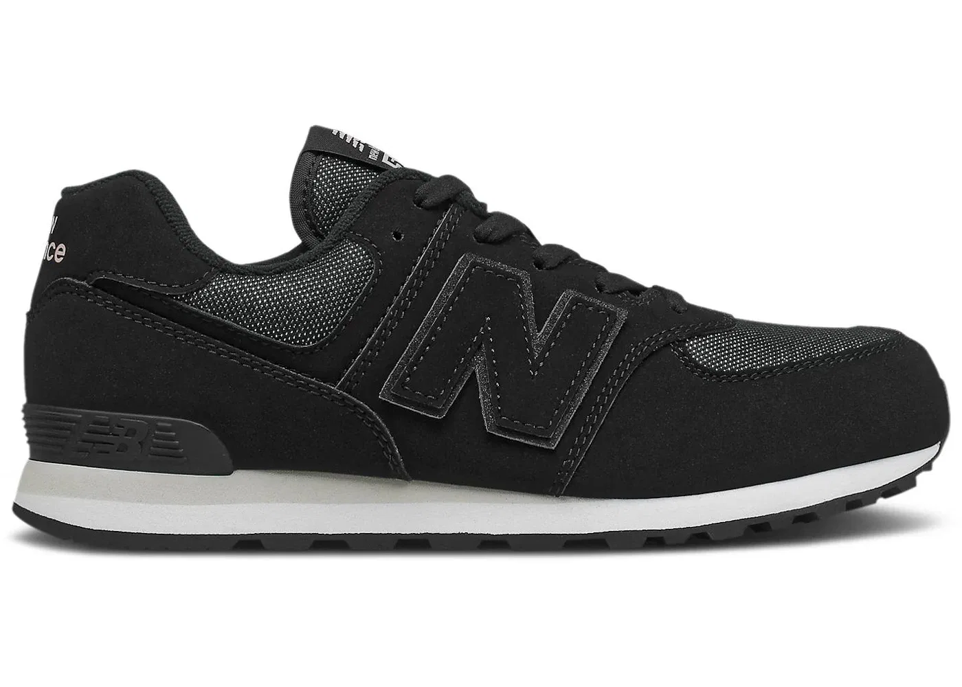 Детские кроссовки с металлическим эффектом New Balance 574, Black/Cloud Pink