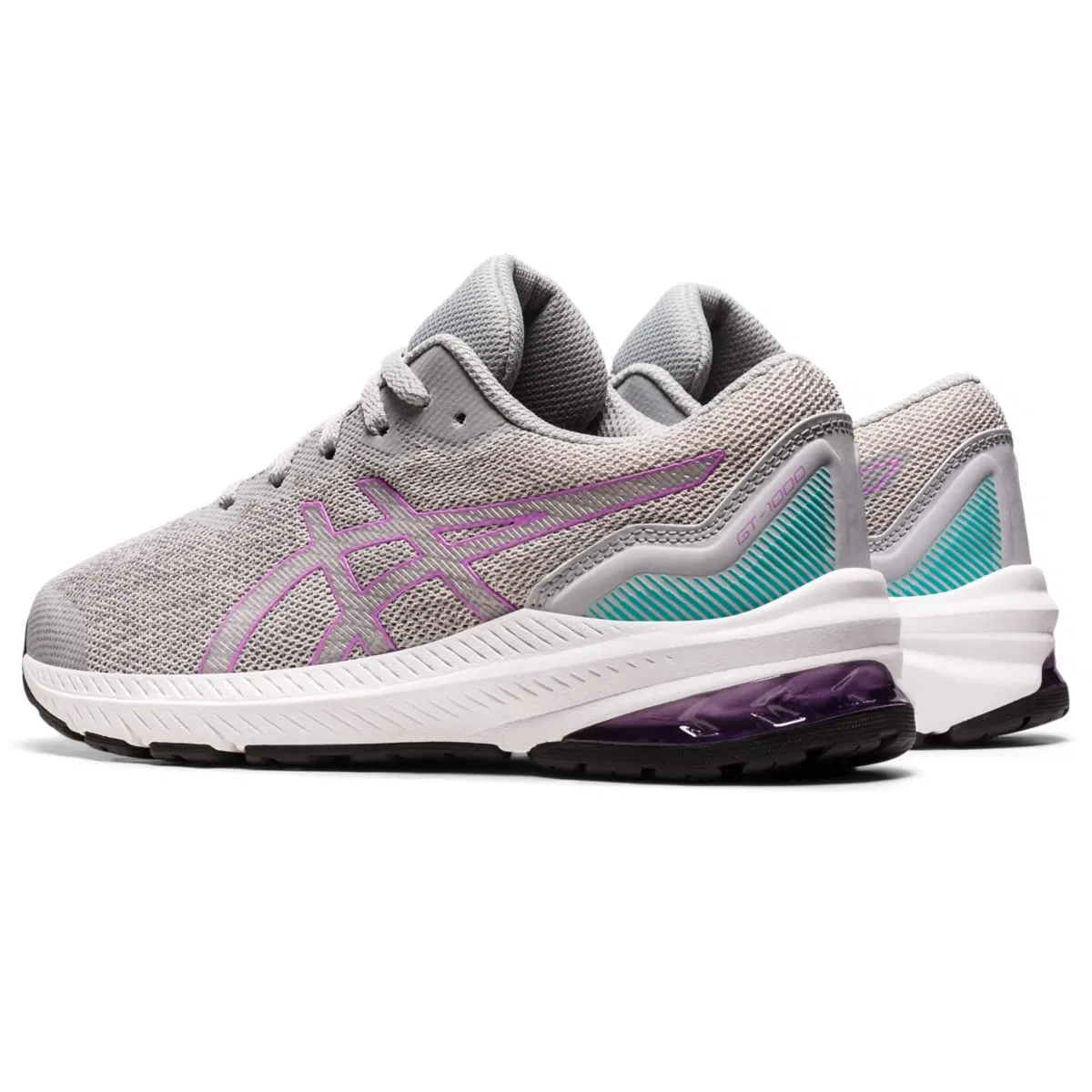 Детские кроссовки для мальчиков ASICS GT-1000 11 GS, Piemonte Grigio Lavender Glow — фото 4