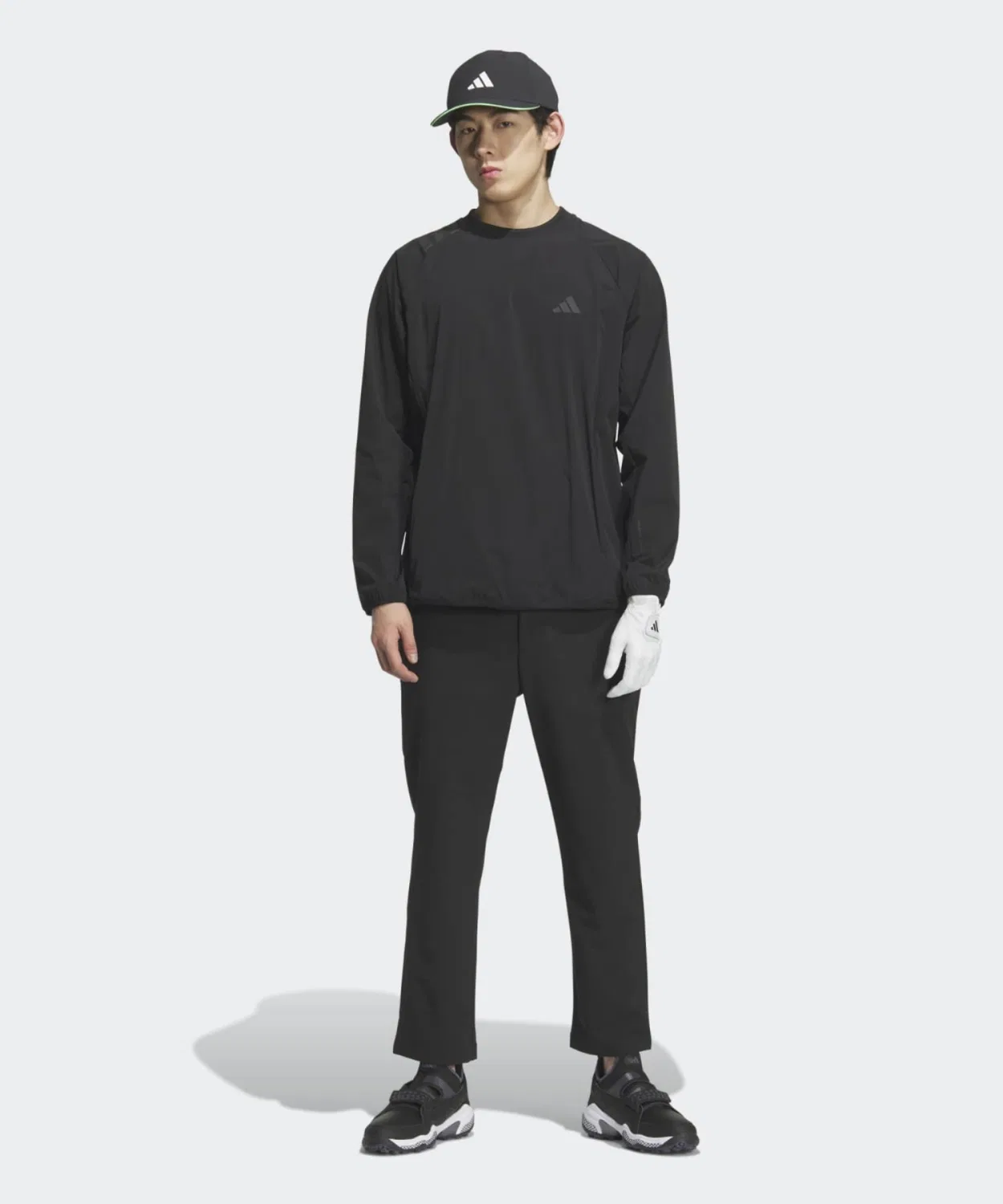 Мужская куртка-блузон с боковой молнией Adidas Golf, Black — фото 4