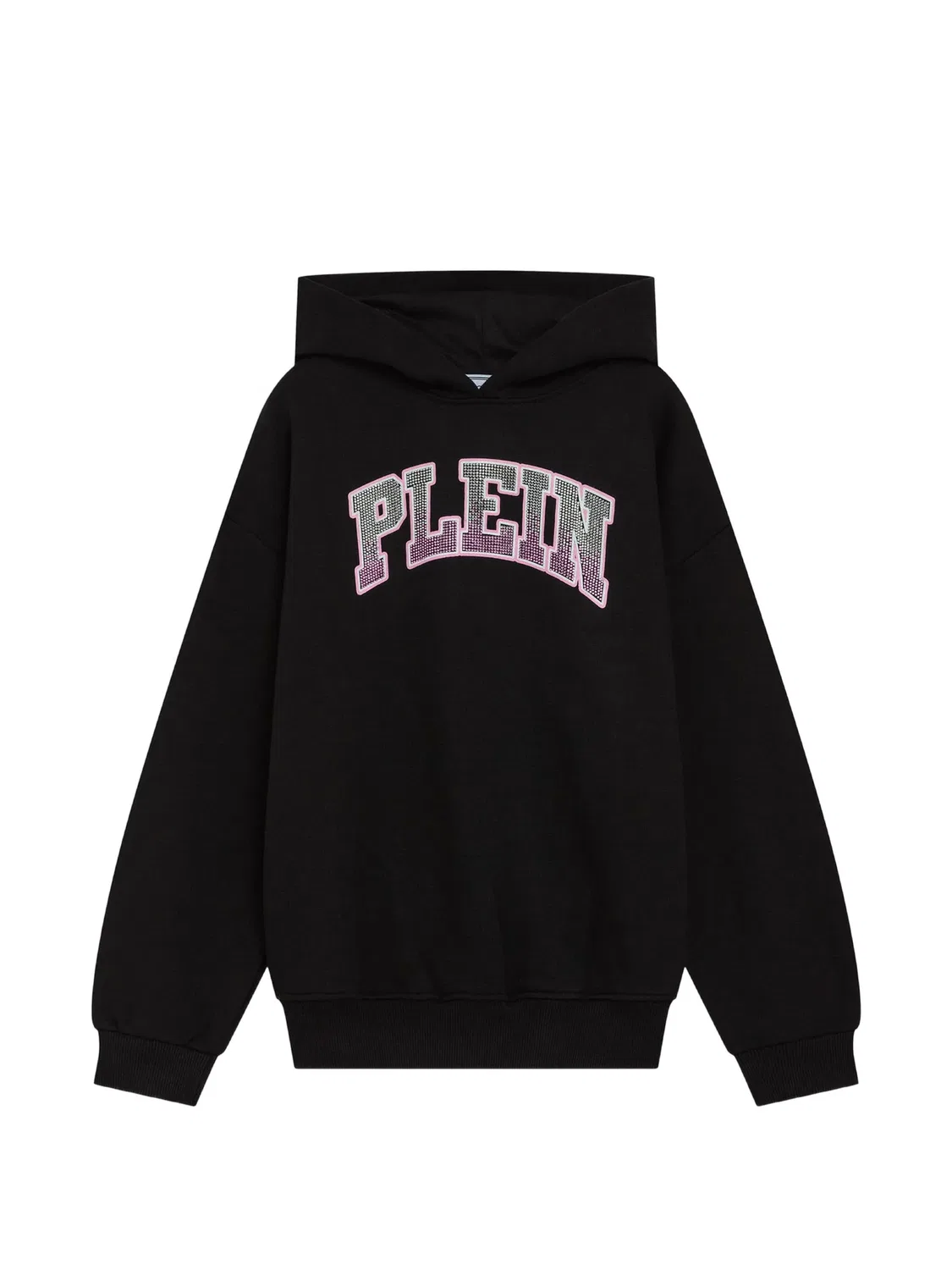 Худи из джерси с логотипом из страз Philipp Plein, черный