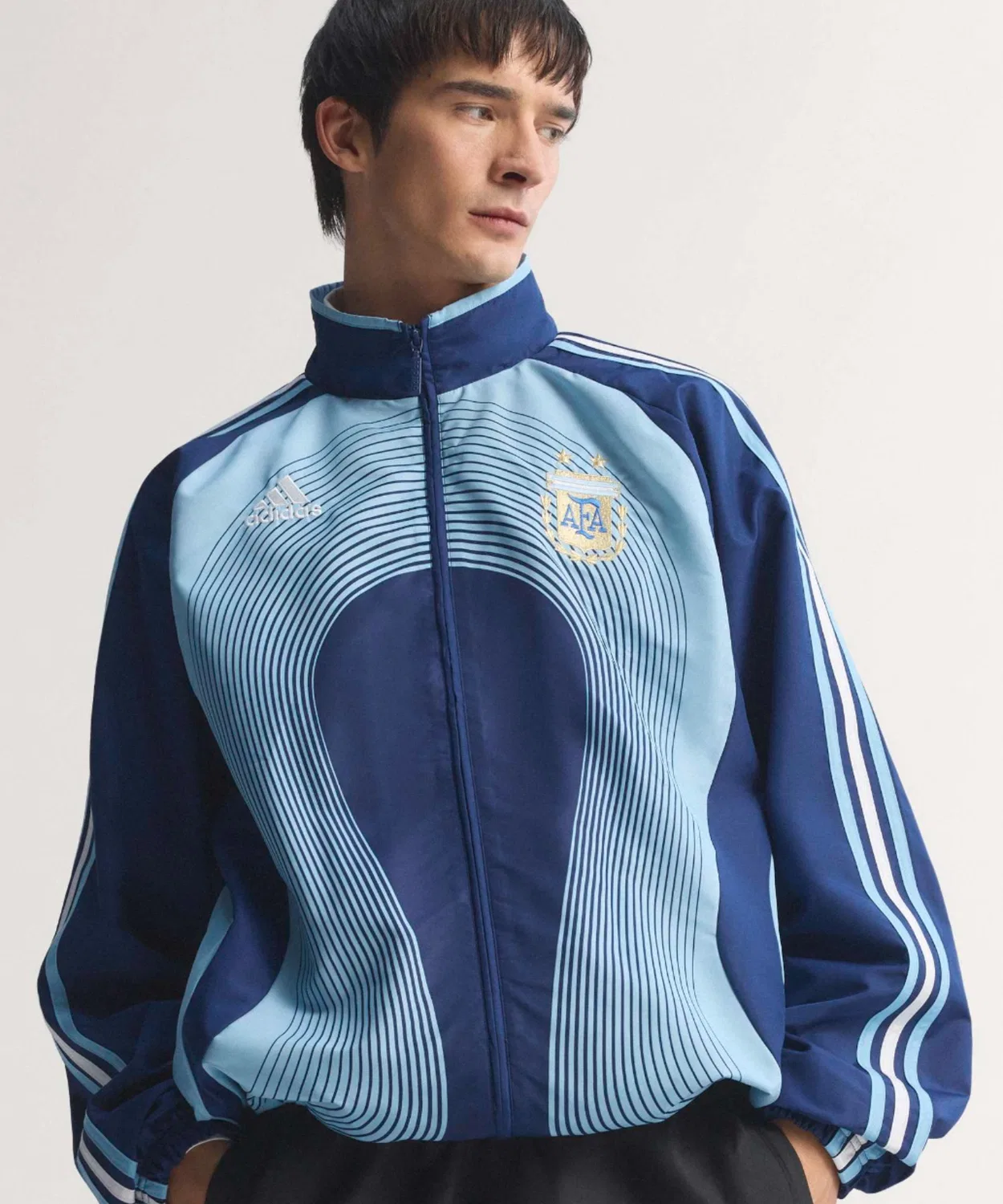 Мужской джерси-топ с принтом Argentina 2006 Adidas, Blue — фото 2